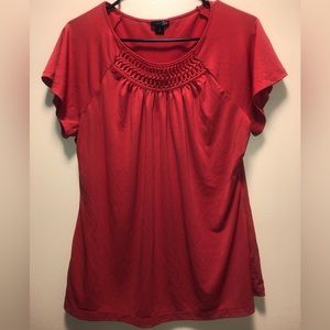 Womens short sleeve shirt. Size Large. Brand East 5th.